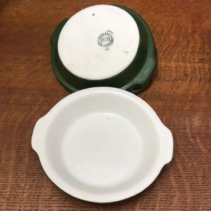 3 Shenango Heavy Porcelain Ceramic Souffle Custard Dishes